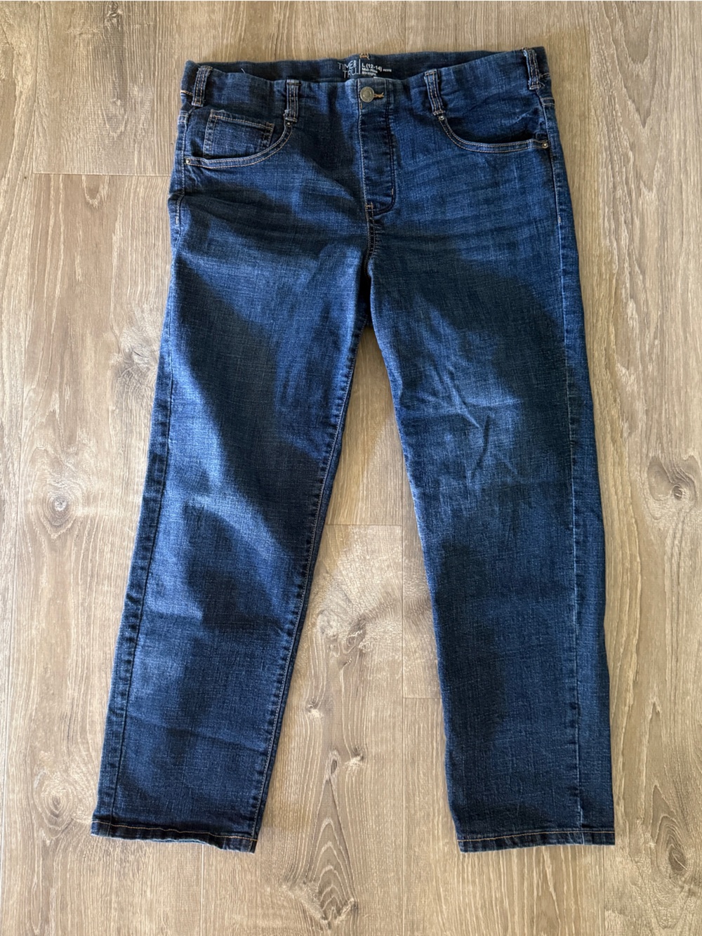 Time and Tru Dark Blue Straight Leg Jeans